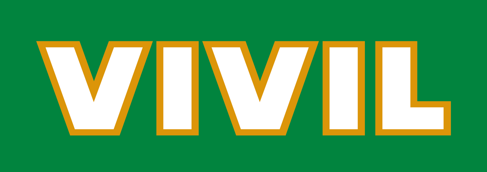 vivil logo gold auf gruen